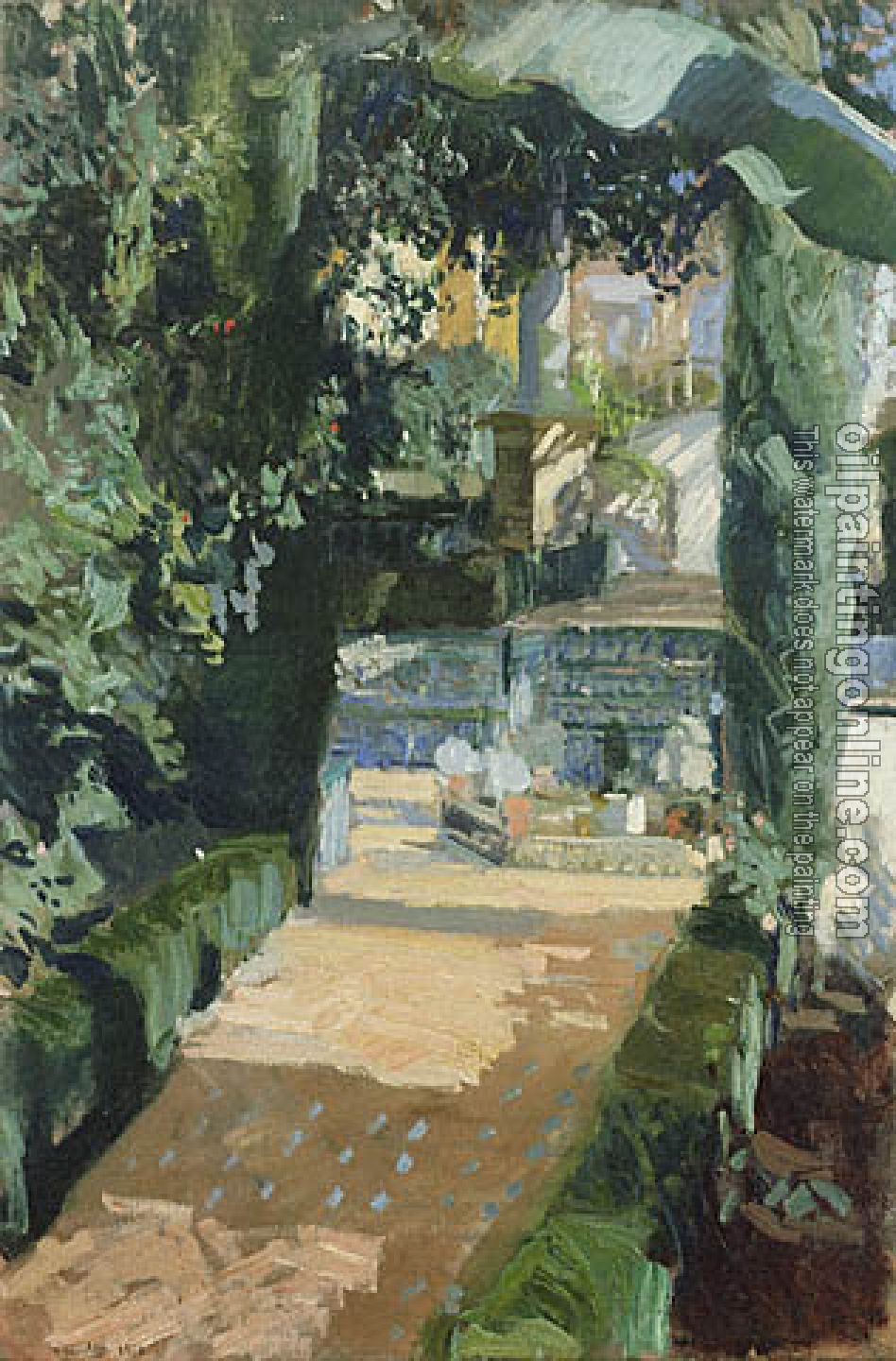 Joaquin Sorolla y Bastida - Court of the Dances Alcazar Sevilla